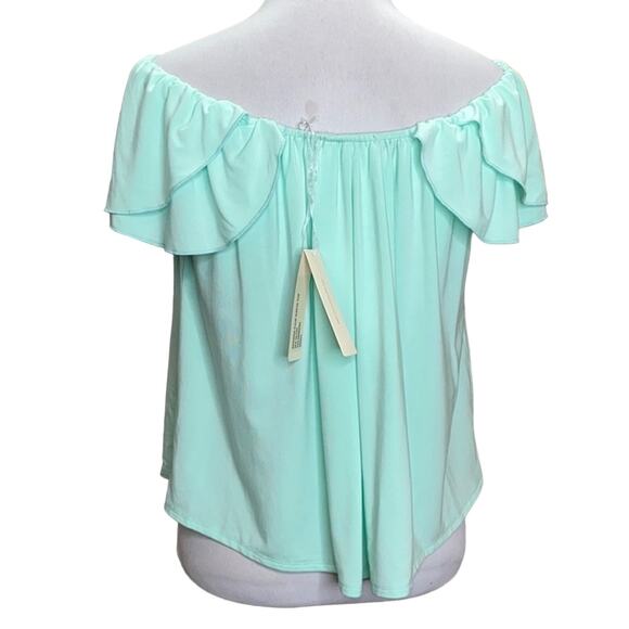 Naked Princess Amanda Tulip Sleeve Top Mint NWT - Picture 4 of 7